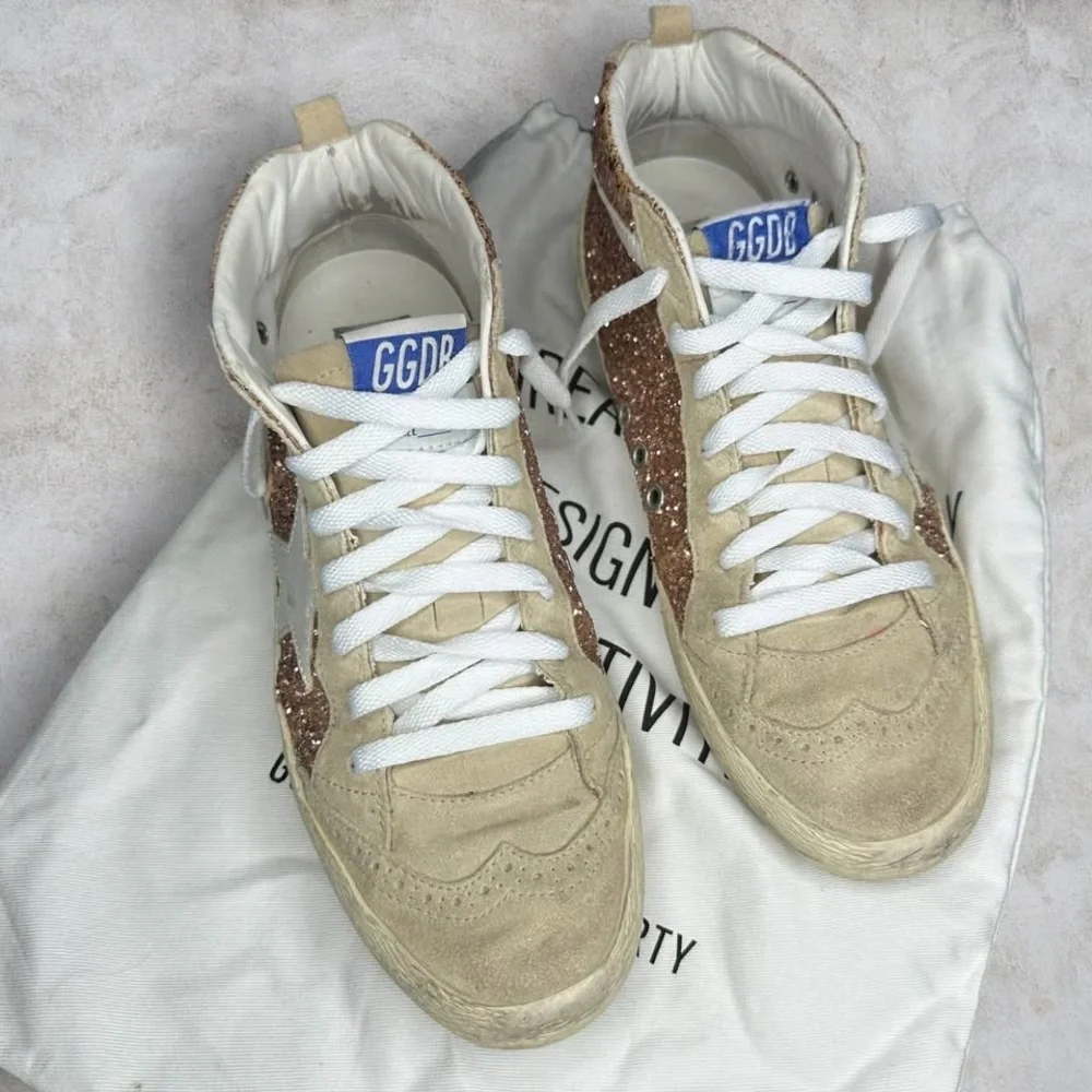 Authentic Golden Goose Mid Star with pink glitter - Picture 5 of 11